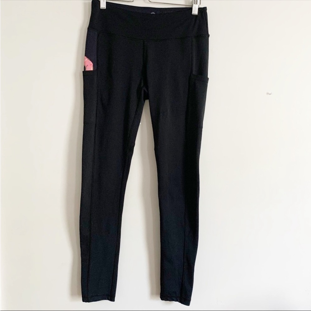 Feed Me Fight Me "Is that a donut in your pocket?" Mid-Rise Leggings Black M